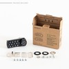 Somlock miniK10 Standard Electronic Cabinet Lock – 12-Button Keypad, 10-Year