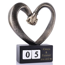 WUBIANJIE Wedding for Couple Couples Heart, Heart Decoration Gift for Her and Him, Marriage Gifts,1st to 50th Or 60th Anniversary, Coffee Table Decor Office Living Room Bedroom Decorations.