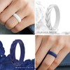 ThunderFit Silicone Wedding Rings for Women, Leaf Design Rubber Engagement