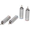 4Pcs RCA Sound Plug Chrome Plated Welding Phono RCA Male