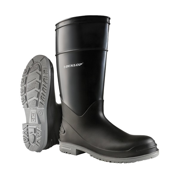 Dunlop Protective Footwear,Goliath Steel Toe, 100% Waterproof Polyblend PVC Material,
