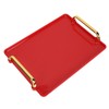 Decorative Tray Elegant Exquisite Texture Ergonomic Serving Tray with Handles