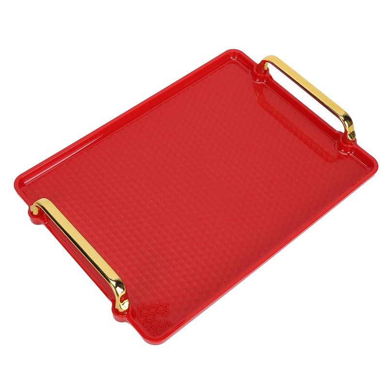 Decorative Tray Elegant Exquisite Texture Ergonomic Serving Tray with Handles