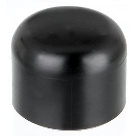 Alberts 821579 Post Cap for Round Metal Posts, Plastic, Black, for Post Diameter 38 mm, Set of 20