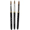 Pinceles Kolinsky Black Rock #6, #8 y #10 Mc Nails