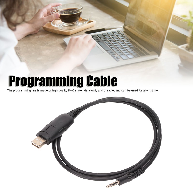 Programming Cable 3.5mm/0.14in Stable USB Write Frequency Cable for EVX‑216