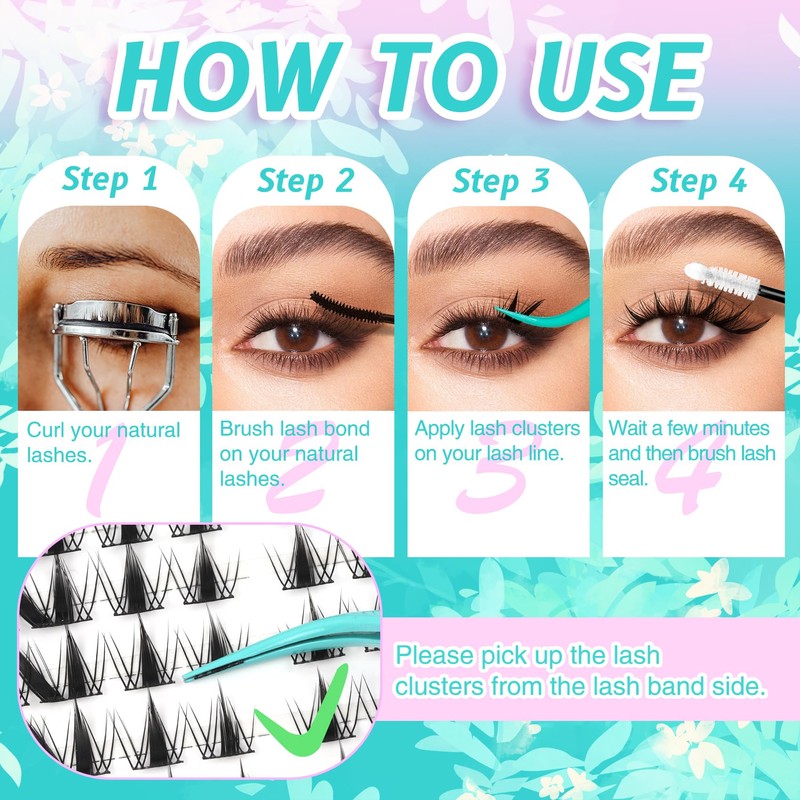 Fairy Lash Clusters Kit Manga Eyelash Cluster Kit Fox Eye