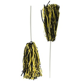 Beistle Black & Golden-Yellow Poly Shakers - 512 Strand