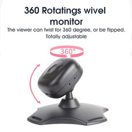 YIWENG WiFi Baby Auto Monitor für Baby Rücksitz Wireless Monitor Kamera 360° Rotation Nachtsicht USB Powered Baby Auto Spiegel Kamera