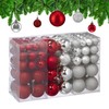 Relaxdays Christmas Baubles Set of 100, Christmas Decoration, Matt, Shiny,