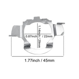 DEDC H7 LED Headlight Bulb Holder Adapter Holder Bulb Projector Clip Metal Holder Adapter Pack of 4