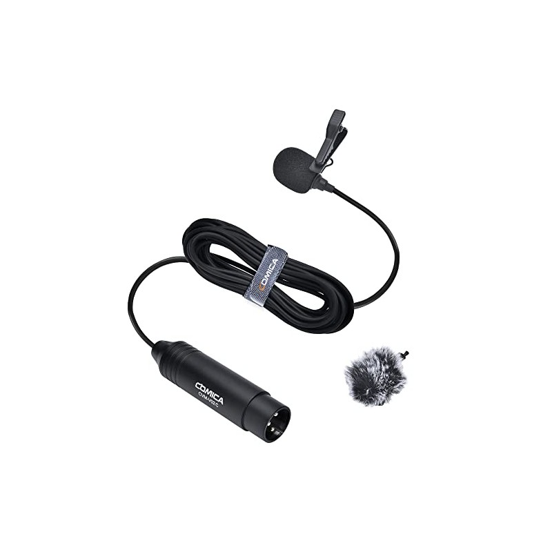XLR Pin Microphone COMICA V02C XLR Clip Microphone Unidirectional Lavalier