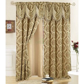 DreamField Linen Curtain Window Panel (Taupe, 54" W x 84" L (Pack of 1))