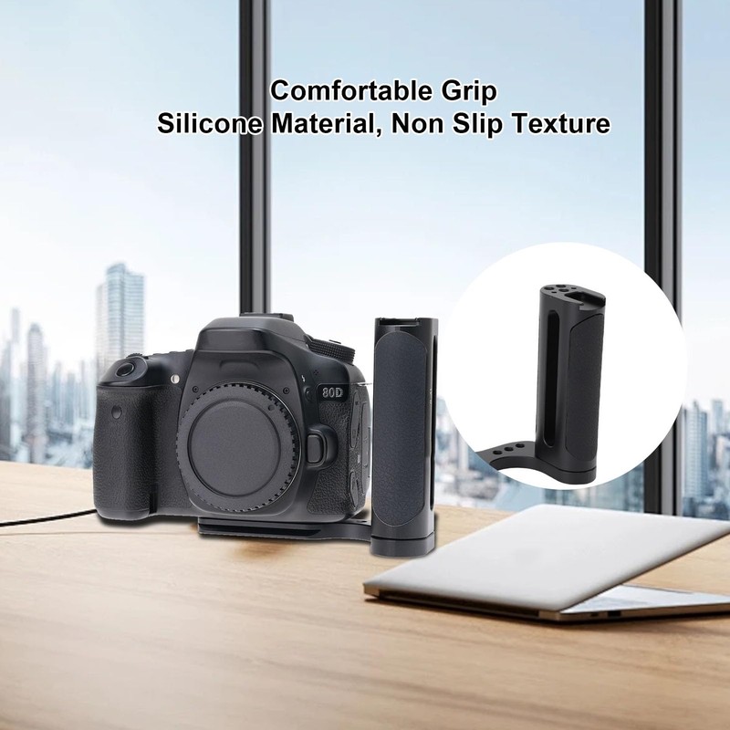 Cryfokt Universal DSLR Camera Handle, Left Side Handle Grip with
