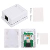 zalati Junction Box 2pcs Cat6 RJ45 Keystone Jack Surface Mount