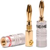 NEXMEX High End Banana Plug 24K Gold-Plated Pack of 2