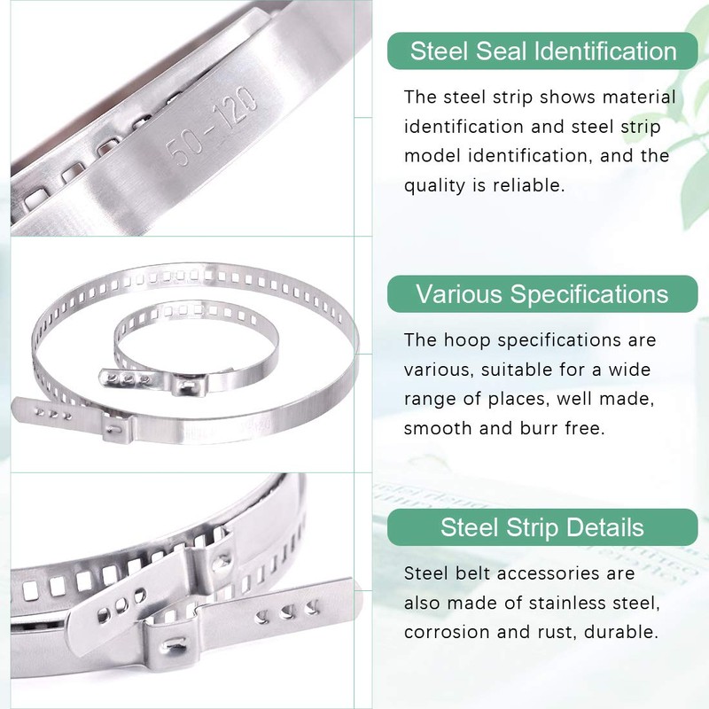Keadic 12Pcs Auto CV Boot Clamp Assortment Kit,Axle Repair Clamps