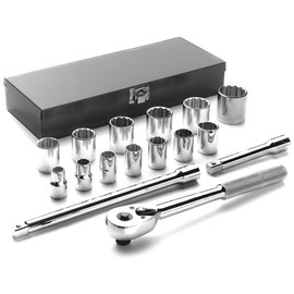 Cougar Pro A41 1/2" Drive 12 Point Standard Socket Set (16-Piece)