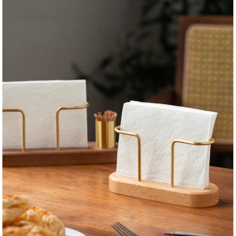 Napkin Stand, Sakulaya Triangle Napkin Holder Napkin Holder, Wood Beech