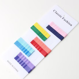 Hair Pin, Color Pin, Hair Arrangement, Bangs, Hair Bundles, Pin, Cute, Cute, Beaded, Macaron Color, Hair Clip, Stylish, Pink, Green, Red, Blue, Yellow, Beige, Set of 50 (Pastel Mix 2)