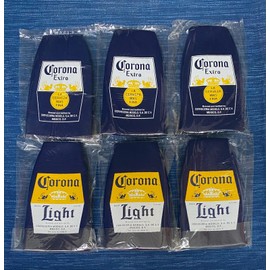 Corona Extra New KOOZIE Corona Extra Light Lot of 6 Beer Bottle Cooler Huggie Bar Party 13B
