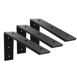 Countertop Support Bracket 4 Pack Heavy Duty Countertop Hidden Bracket 12" x 6" x 2 1/2" L Bracket Metal Corbels for Quartz/Granite/Wood/Concret/ Laminate Countertops