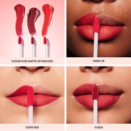 ICONIC LONDON Cloud Kiss Matte Lip Mousse | Matte Liquid Lip Colour, Cruelty-Free, Vegan Makeup, Fired Up
