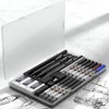 Nicpro Black Metal 2.0 Mechanical Pencil Set with Case, 3