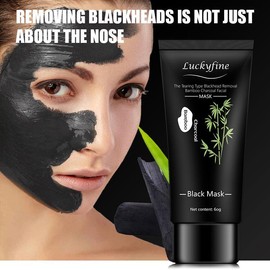 Blackhead Remover Mask, Charcoal Peel Off Face Mask, Blackhead Remover, Pore Cleaner for Men & Women, 60g.:_6 pcs (save more)