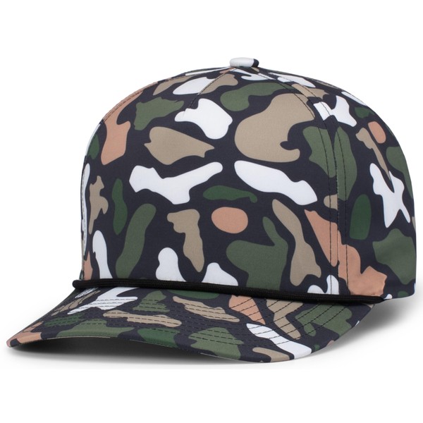 Pacific Headwear Standard Duck Camo 5-Panel Trucker Cap, Bayou