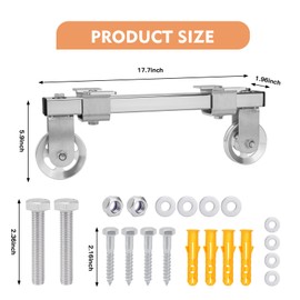 Ceiling Mount Fitness Pulley System，Fitness Wall Mount Pulley System, Weight Cable Pulley System for Gym, LAT Pulldown Attachments for DIY Home Gym Garage，Made of Thickened 304 Stainless Steel