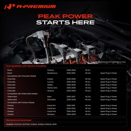A-Premium 3 Ignition Coil with 6 Wire and 6 Iridium Spark Plug