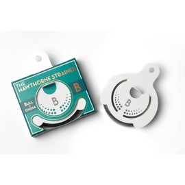Bull in China Hawthorne Strainer - Matte White | Bar Hand Strainer | Cocktail Strainer | Strainer for Bartending | Mixing Glass Strainer