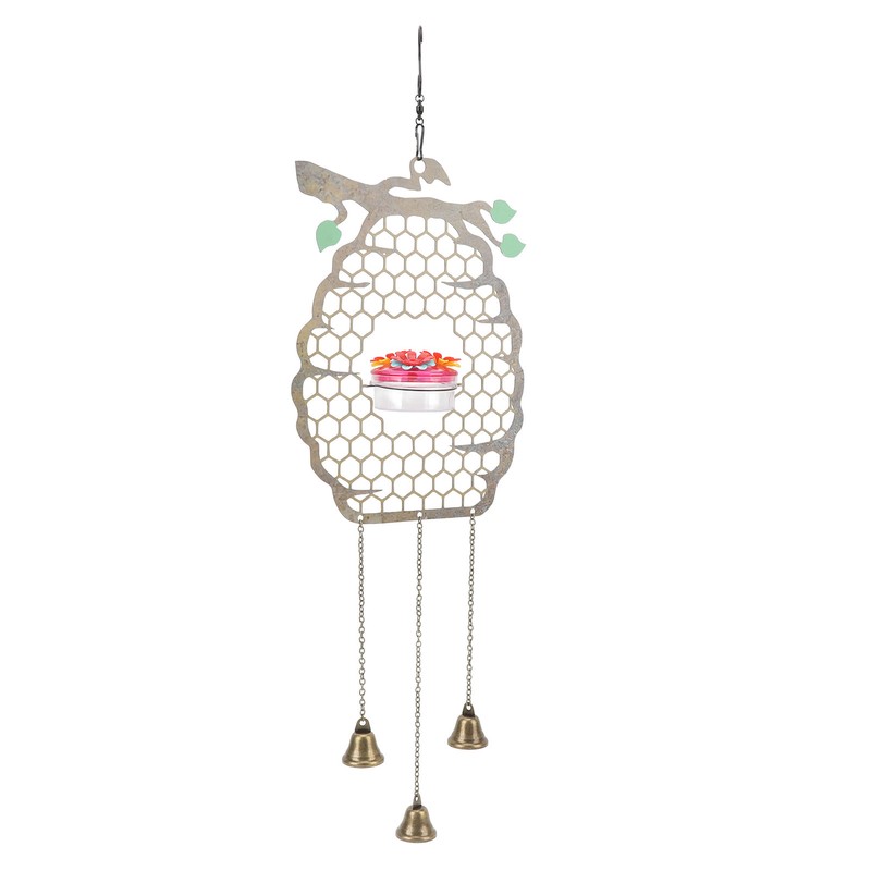 Hummingbird Feeders Innovative Hanging Beehive Wind Chimes Hummingbird Feeder for