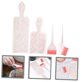 Vaguelly Pearlescent Hair Dye Set 1 Set Hair Highlighting Paddle Tint Brush and Comb Suitable for Salon and Home Use