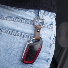 TIKIDESIGN Titanium Carabiner Keychain Ring for Car Key (KC2GY)