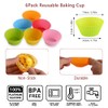 Abnaok 2PCS Silicone Air Fryer Egg Pan with 6PCS Reusable