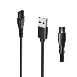 wotdmu Charger Cord for OLOV Electric Trimmer YP-7032, Fit for OLOV Electric Groin Hair Trimmer, USB Charger Cord Compatible with OLOV Body Hair Trimmer for Bikini Women, with 1 Cleaning Brush