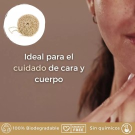 Corazón Verde Estropajo Fibra Natural Ixtle De Maguey (paq. 10 Pzas)