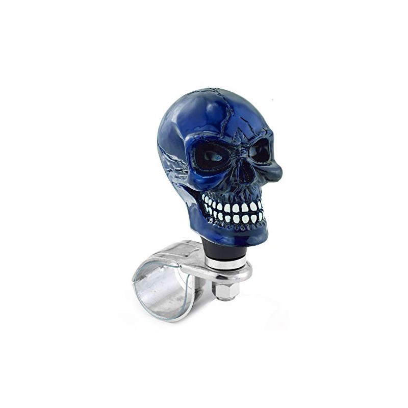 Thruifo Skull Car Grip Knob Steering Wheel Suicide Spinner, Small