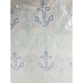 Sperry Top-Sider Womens Infinity Scarf Nautical  White - Blue Anchors New NWT