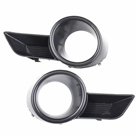 Nurniacl 2-Pack Front Bumper Fog Light Cover Grilles Fog Lamp Frame Left and Right Side Replacement for 2008-2010 Highlander
