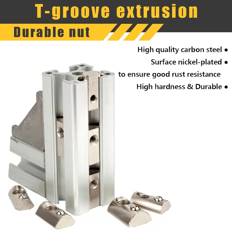 EIHI 10x M6 sliding nut spring ball swivel mounting material