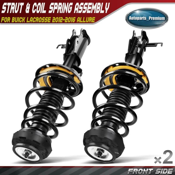 Unbranded 2x Front Complete Strut & Coil Spring Assembly for