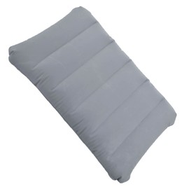 CaoXiong Ultralight Inflatable Camping Pillow Squared Flocked Fabric Air Pillow for Beach Hiking,Camping,Traveling,Napping,Desk Rest,Neck Lumbar Support Grey