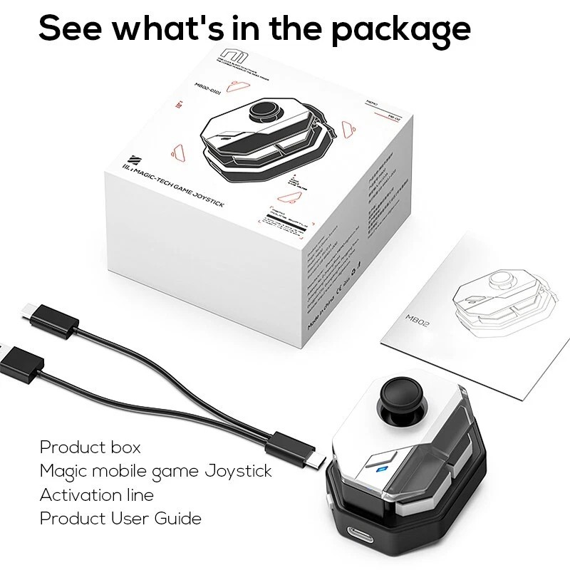 Unbranded Standard Mobile Game Joystick with Macro Recording Function f