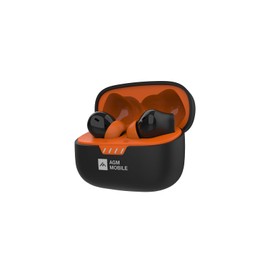 AGM Buds 3 True Wireless Bluetooth Earphones + Charger - In-Ear, Lightweight, Noise-Cancelling Bluetooth Headphones with Built-in Microphone, 20 Hours Playtime, Bluetooth 5.4