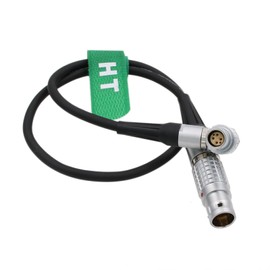 HangTon 12 V Power Cable for Steadicam M1 M2 to Red V-Raptor Komodo-X DSMC2 Epic Scarlet Camera 2B 3 Pin to Right Angle 6 Pin Socket 50 cm