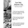 ISKIP Seat Belt Clips, Seatbelt-Adjusting Metal Lock Buckle, Safety Insert
