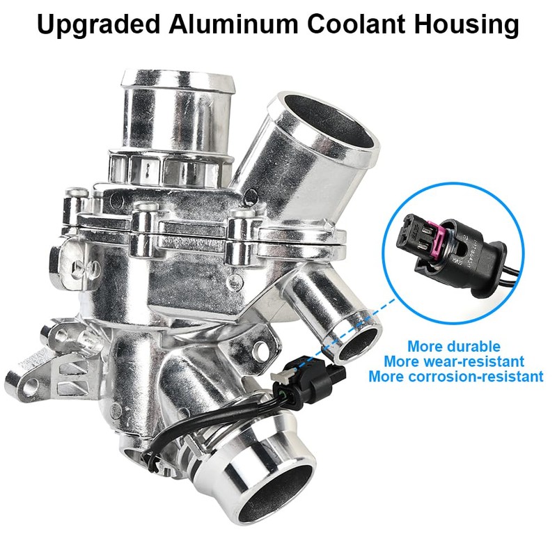 WMPHE Aluminium Engine Coolant Thermostat Housing Compatible with 2014-2019 Land